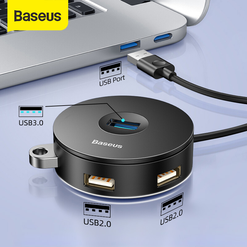 Baseus HUB USB 3.0 USB Type-C HUB for MacBook Pro Latop Surface Type C HUB  USB 2.0 4 Port USB HUB for Computer USB Splitter White Light Working  Instructions | Lazada PH