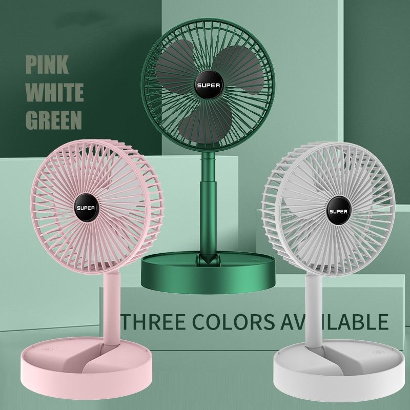 Super Fan Portable Desk Electric Fan Small Folding Fan with USB