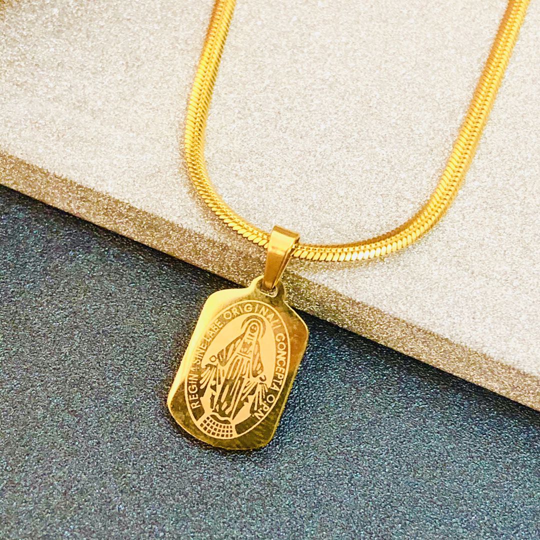 18K Saudi Gold Necklace For Women 