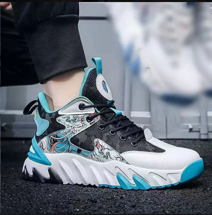 ACE Shoes Fashion High Wedge Spike High Cut Basketball Sneaker Shoes