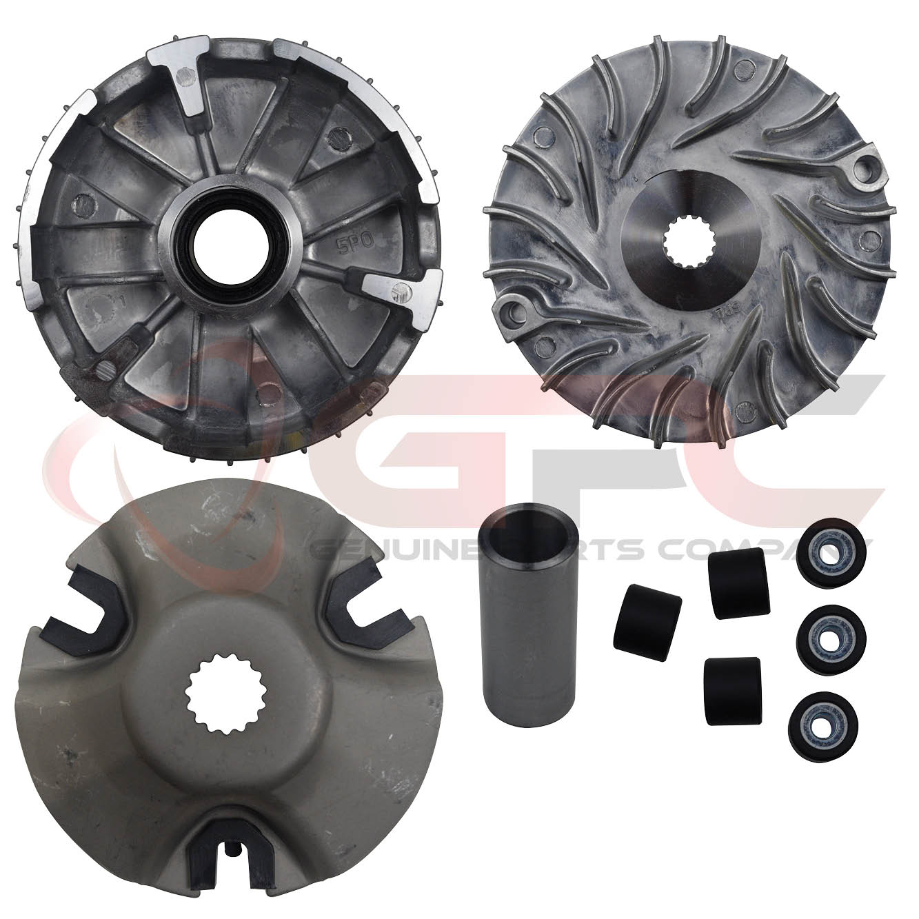 GPC CVT Complete Front Drive Face / Driven Face Pulley Set for Yamaha