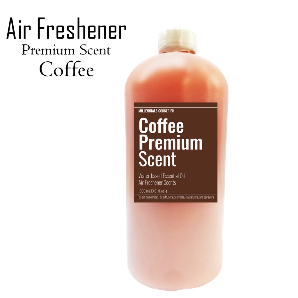 1 Liter Water Based Essential Oil Air Freshener COFFEE Premium Scents