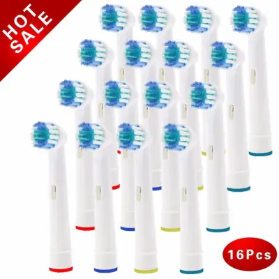 16pcs Replacement Brush Heads For Oral-B Electric Toothbrush Advance PowerPro HealthTriumph3D ExcelVitality Precision Clean