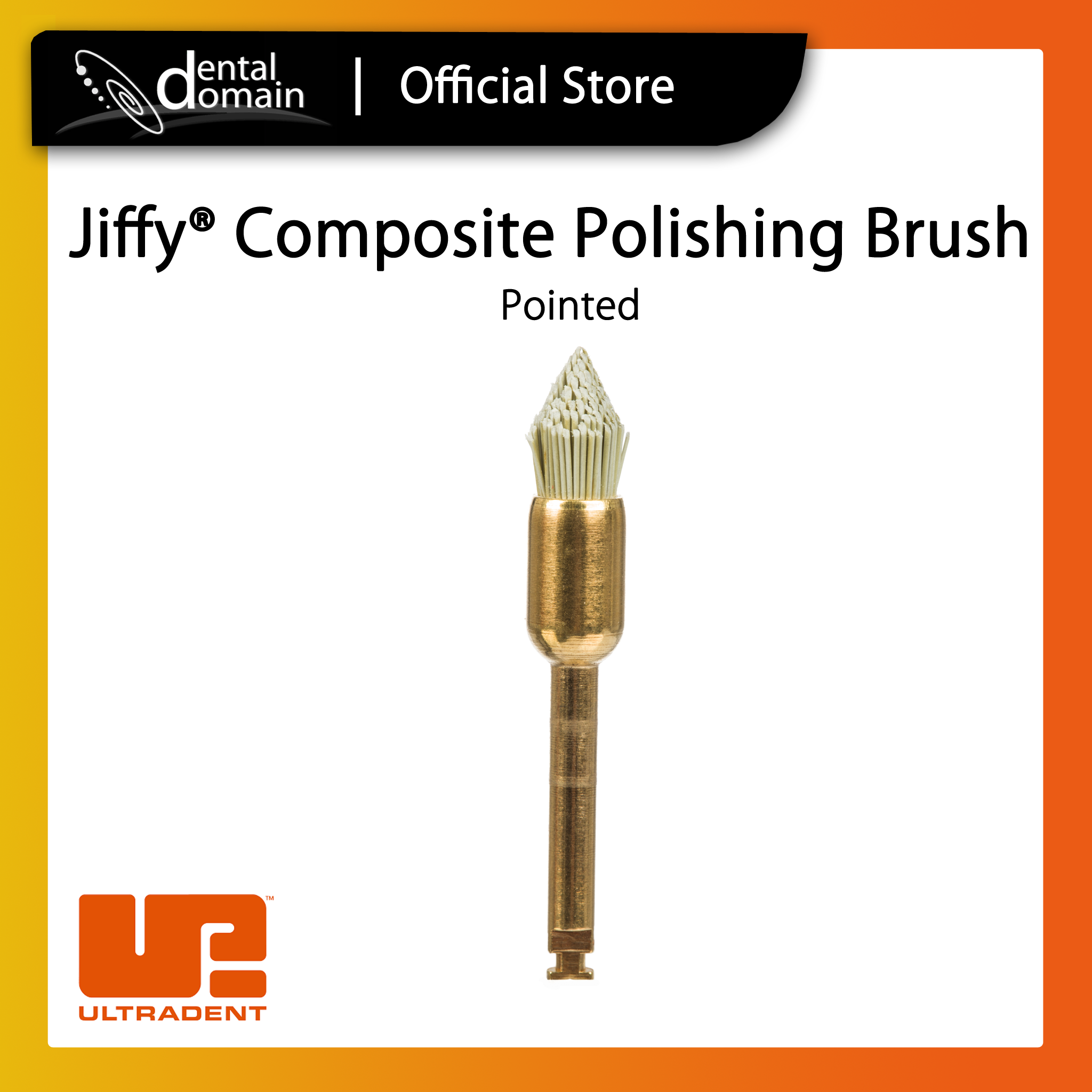 Ultradent Jiffy® Composite Polishing Brush Dental Domain Corporation 