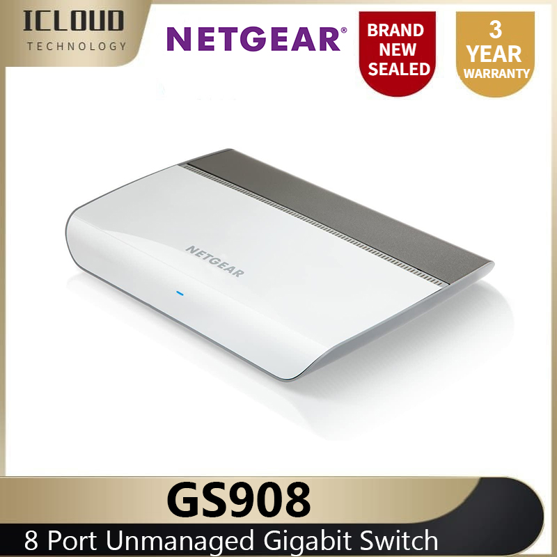 Netgear Gs908 8 Port Unmanaged Gigabit Switch Cable Management Plug And Play Desktop Stylish Design Fanless Gs908 100prs Lazada Ph