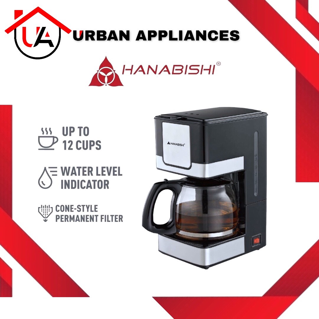 Hanabishi Coffee Maker HCM 25XB Modern Stylish Design Coffee machine 12