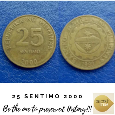 25 Sentimo HTF/SHTF Series 1995 to 2017 with Free Capsules Very Good Condition!!!