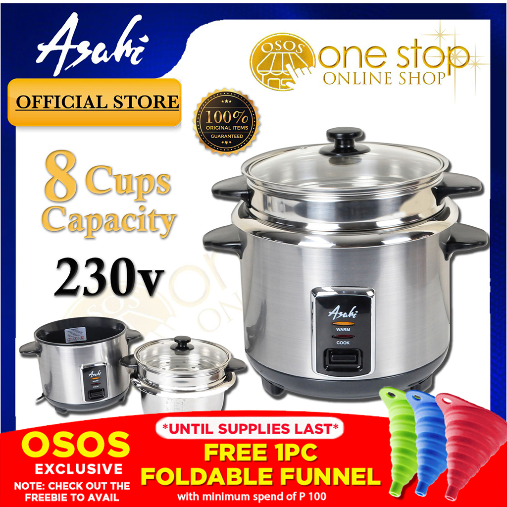 Asahi Original 1.5L 8 cups Rice Cooker Glass cover with streamer RC84