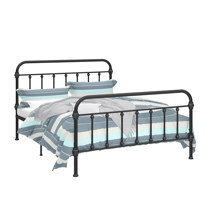 High loadbearing iron frame bed king bed frame queen iron bed frame