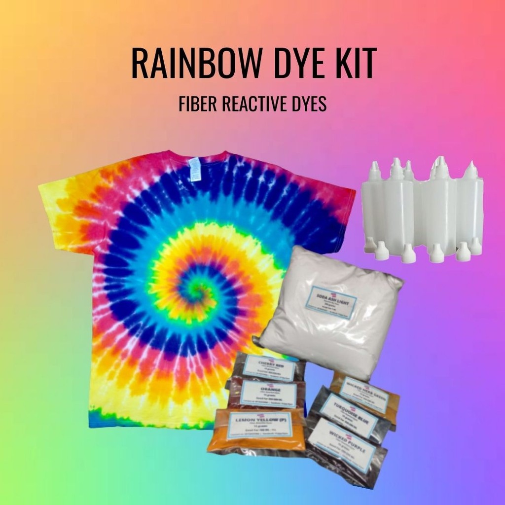 Rainbow Tie Dye Kit (Fiber Reactive Dyes From Trippy Dyes) Lazada PH