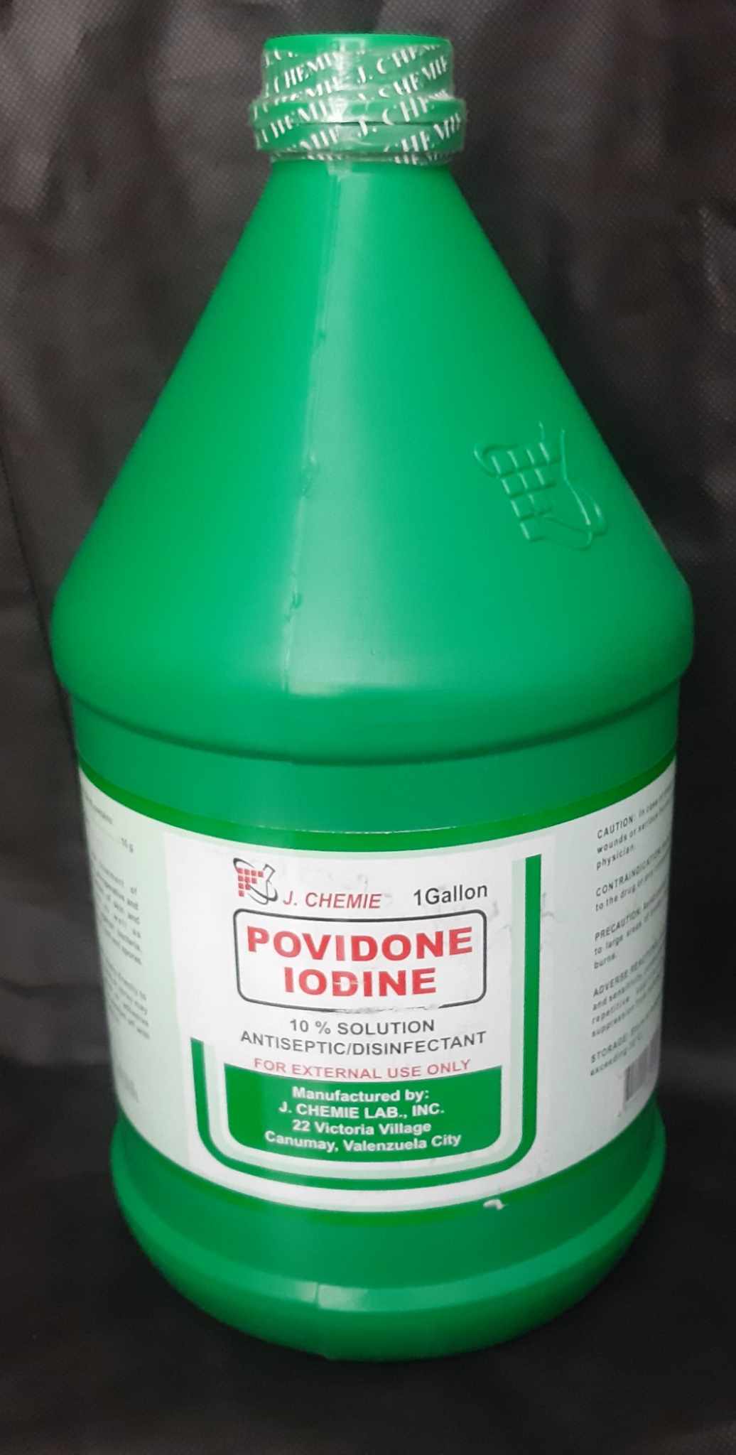 J.CHEMIE POVIDONE IODINE GALLON 10 SOLUTION ANTISEPTIC/DISINFECTANT
