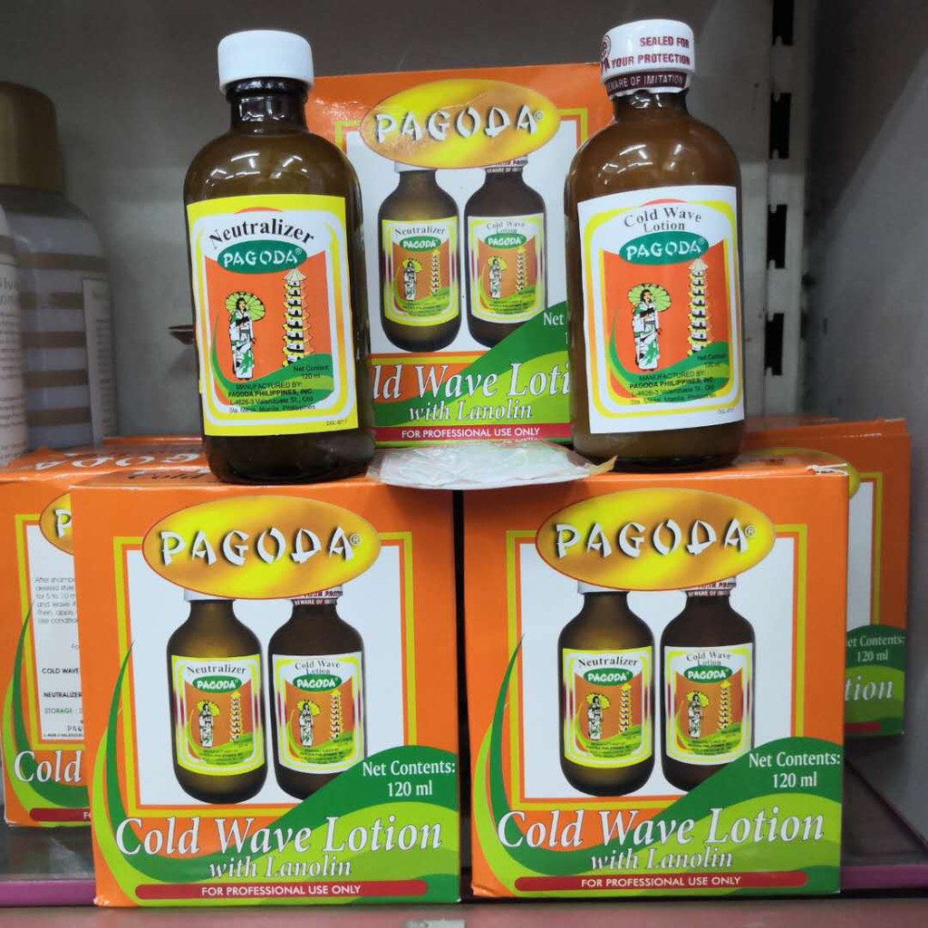 PAGODA Hair Neutralizer & Cold Wave Lotion 120ml*2 Hair Care | Lazada PH