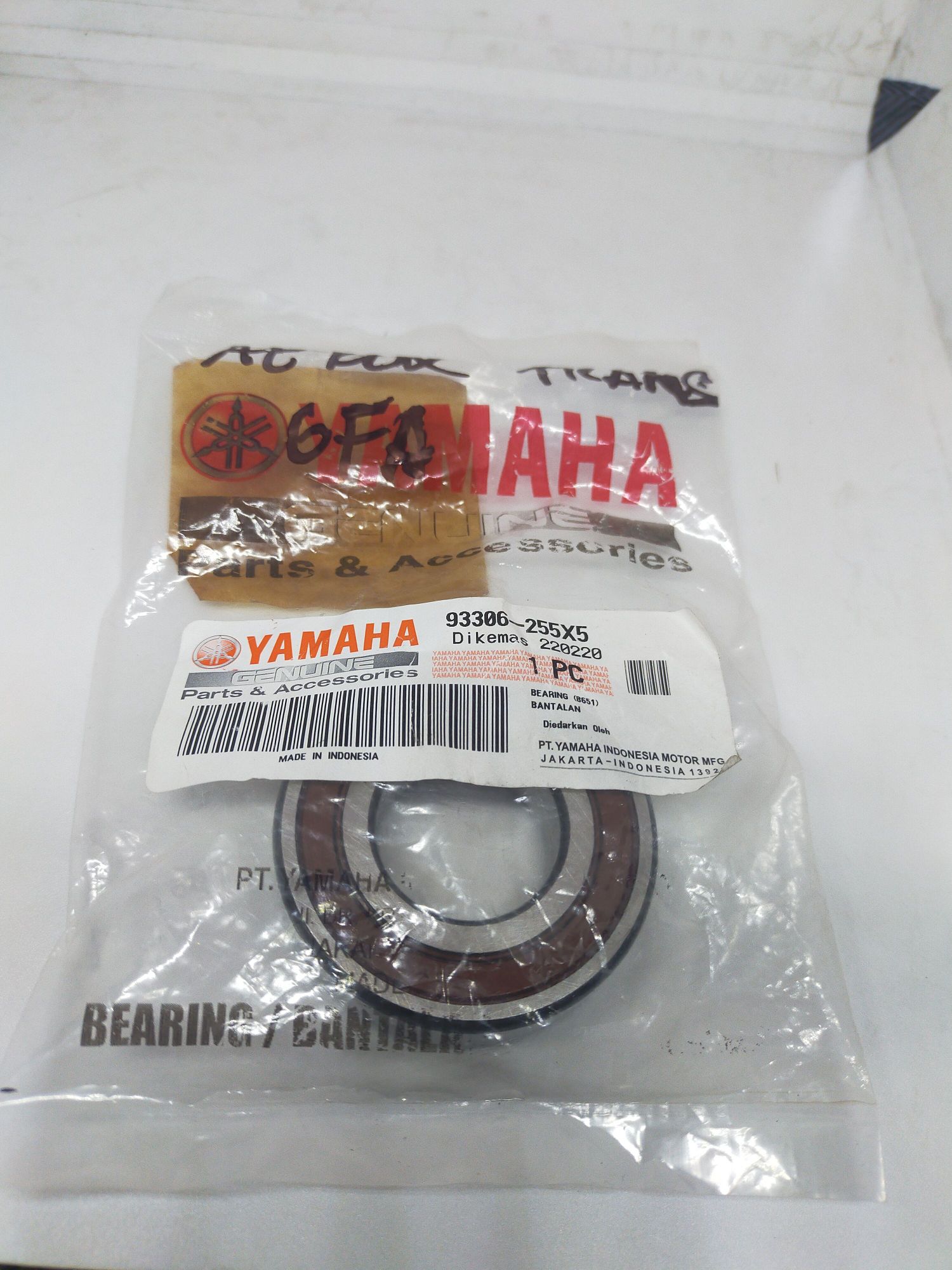 YAMAHA AEROX 155 AXLE DRIVE BEARING 93306255X500 Lazada PH