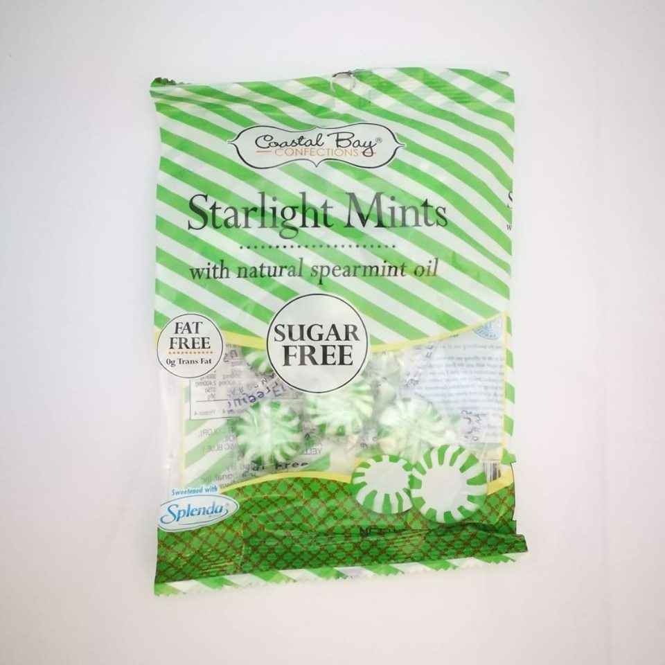 COASTAL BAY SUGAR FREE STARLIGHT MINTS (SPEARMINT GREEN). IMPORTED
