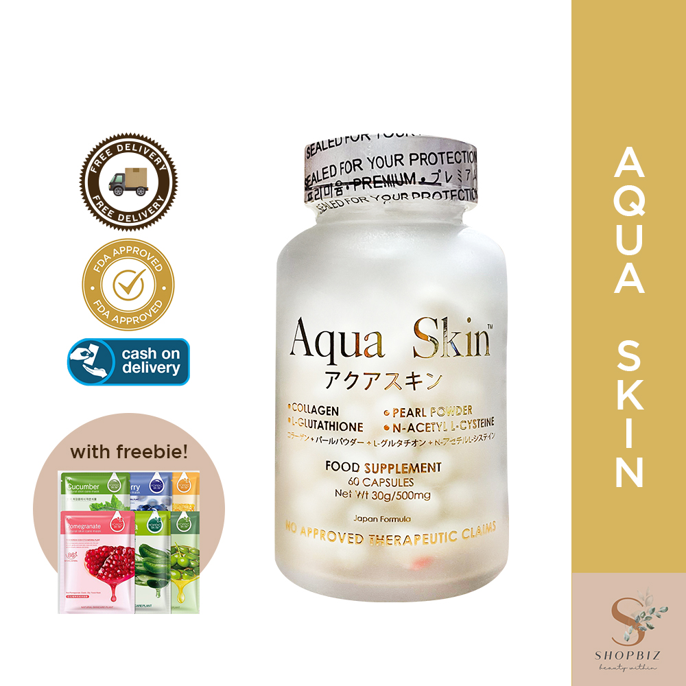 aqua skin glutathione fda approved Original Aqua Skin Glutathione Japan made 60 capsules
