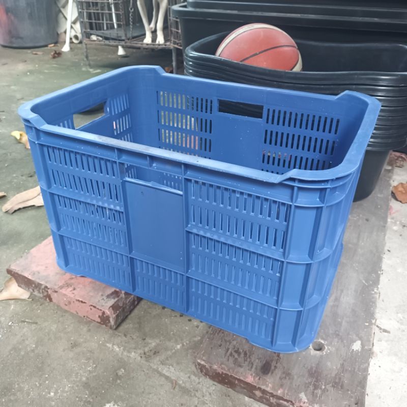 UNILUCKY CRATES /HEAVY DUTY STACKABLE PLASTIC FRUIT CRATE / VEGETABLE