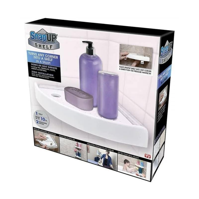 LUCKIN MALL Snap up Bathroom Corner Shelf Bath Storage Shelf review and