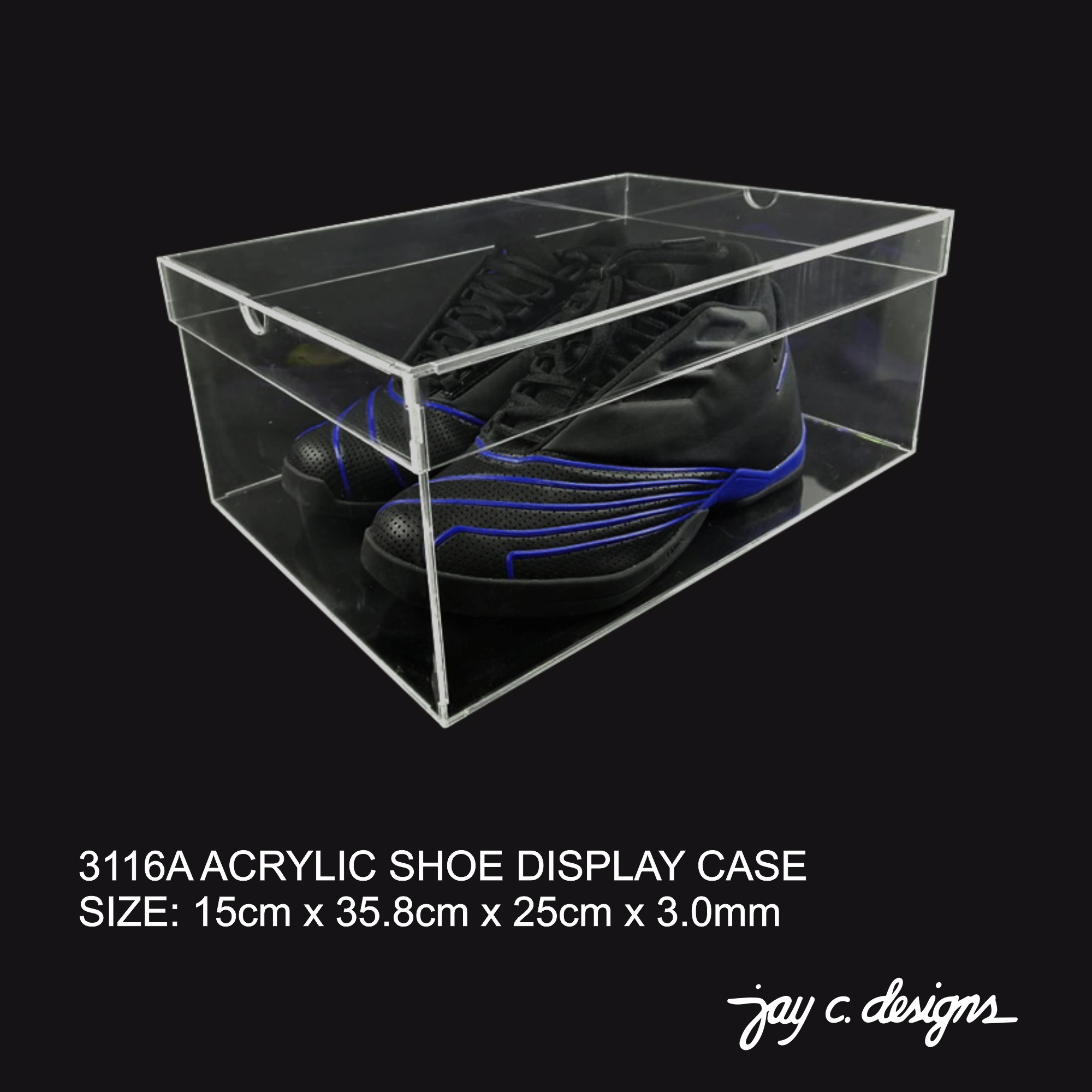 Collectors Acrylic Shoe Display Case Jay Designs 3117 Lazada PH