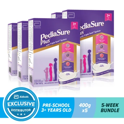 Pediasure Plus Creamy Milk 400G For Kids Above 3 Years Old Bundle of 5