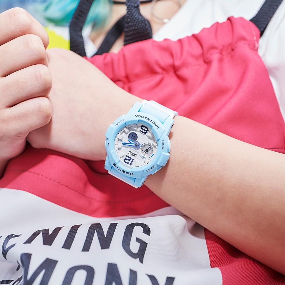 Original Casio Baby-G Bga-180 Sky Blue/White Wrist Watch Women Sport  Watches *Cod-Free Shipping* | Lazada Ph