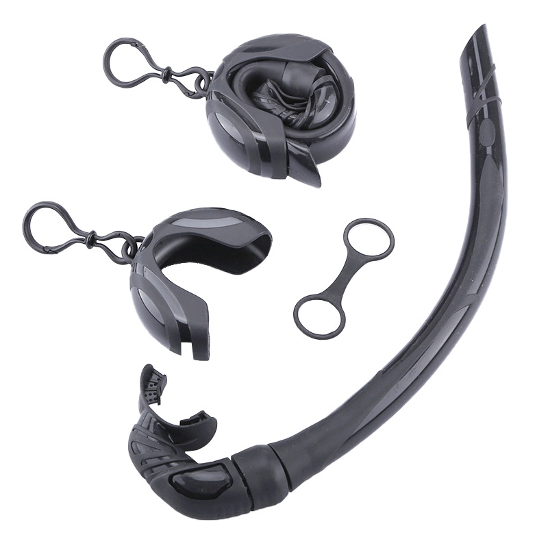 Diving Snorkel Diving Breathing Tube Silicone Foldable Snorkeling Snorkel Lazada PH