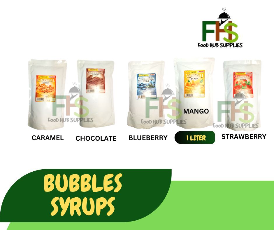 Premium Bubbles Syrups (toppings syrups/flavored) Lazada PH