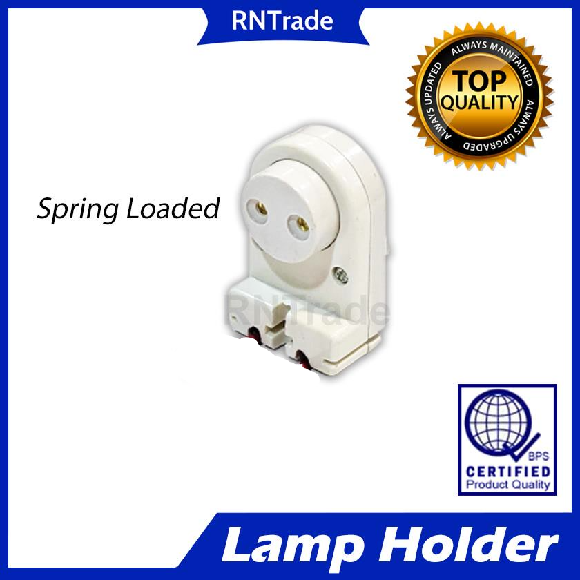 T8 T10 T12 Fluorescent Spring Loaded Lamp Holder (2A250V) NON SHUNTED