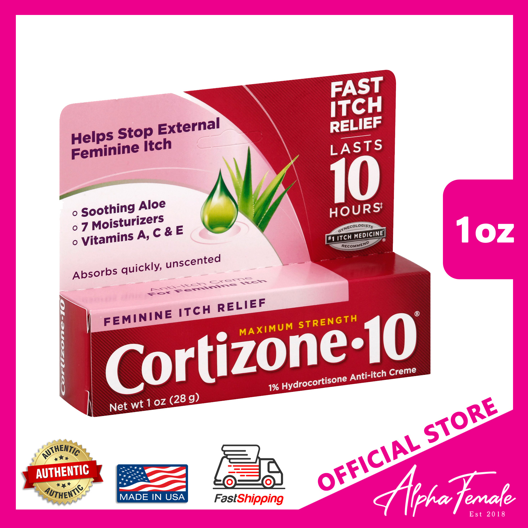 Cortizone 10 Maximum Strength Feminine Relief Anti Itch Cream For Yeast Infection Vagisil Alternative Lazada Ph