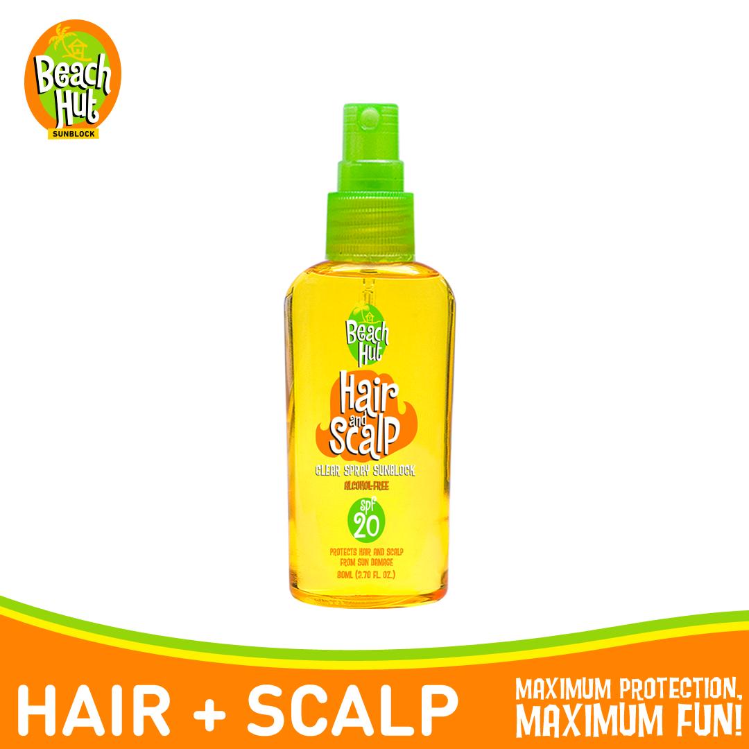 Beach Hut Sunblock Hair and Scalp Clear Spray Sunscreen 80ml Lazada PH