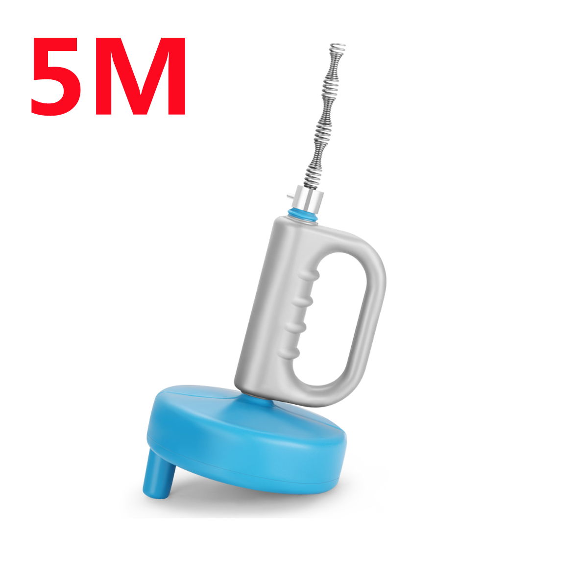 5M Plumbing Snake Drain Auger Sink Auger Hair Clog Remover Heavy Duty Pipe  Drain Cleaner for