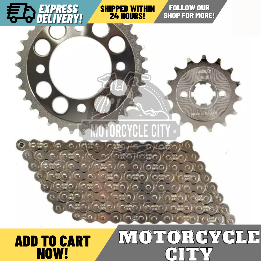 Vega115 / Vega Force / Fi (14T34T X 420110L) Osaki Revo Chain and