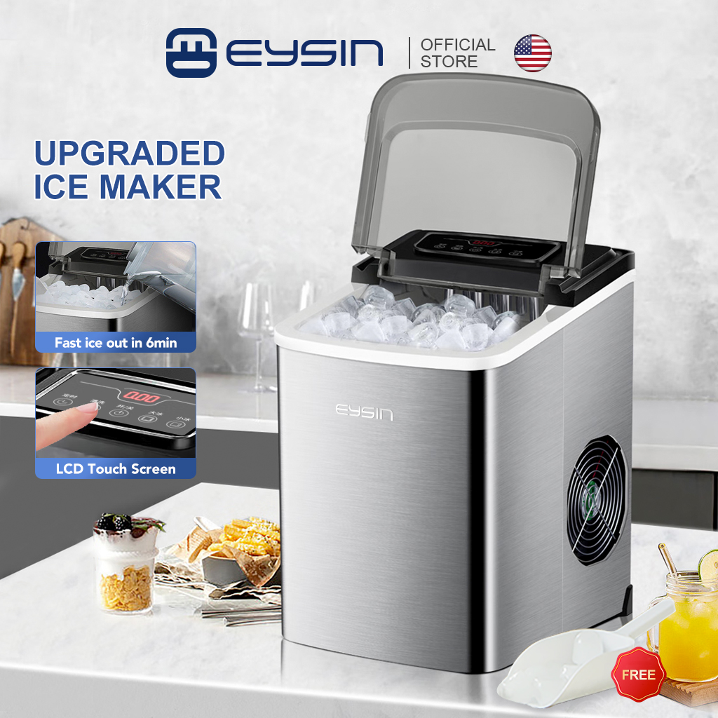 EYSIN IC30 Stainless Steel Automatic Ice Maker Machine Portable Fast