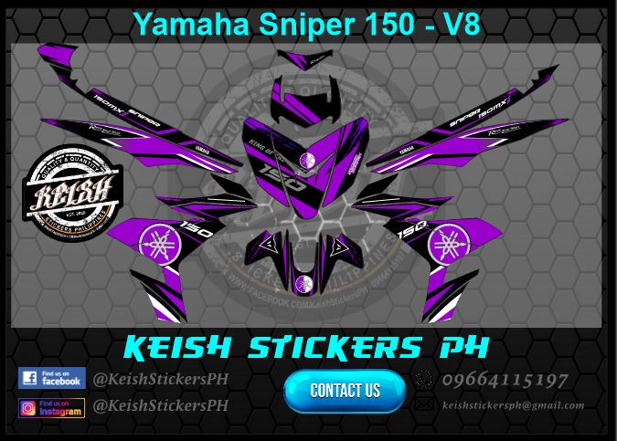 YAMAHA SNIPER 150 DECAL KIT V8 | Lazada PH