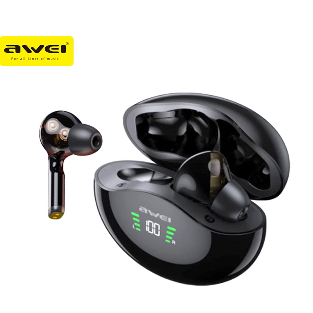 Awei T12P TWS In Ear Wireless Bluetooth Earphone HiFi Stereo Touch