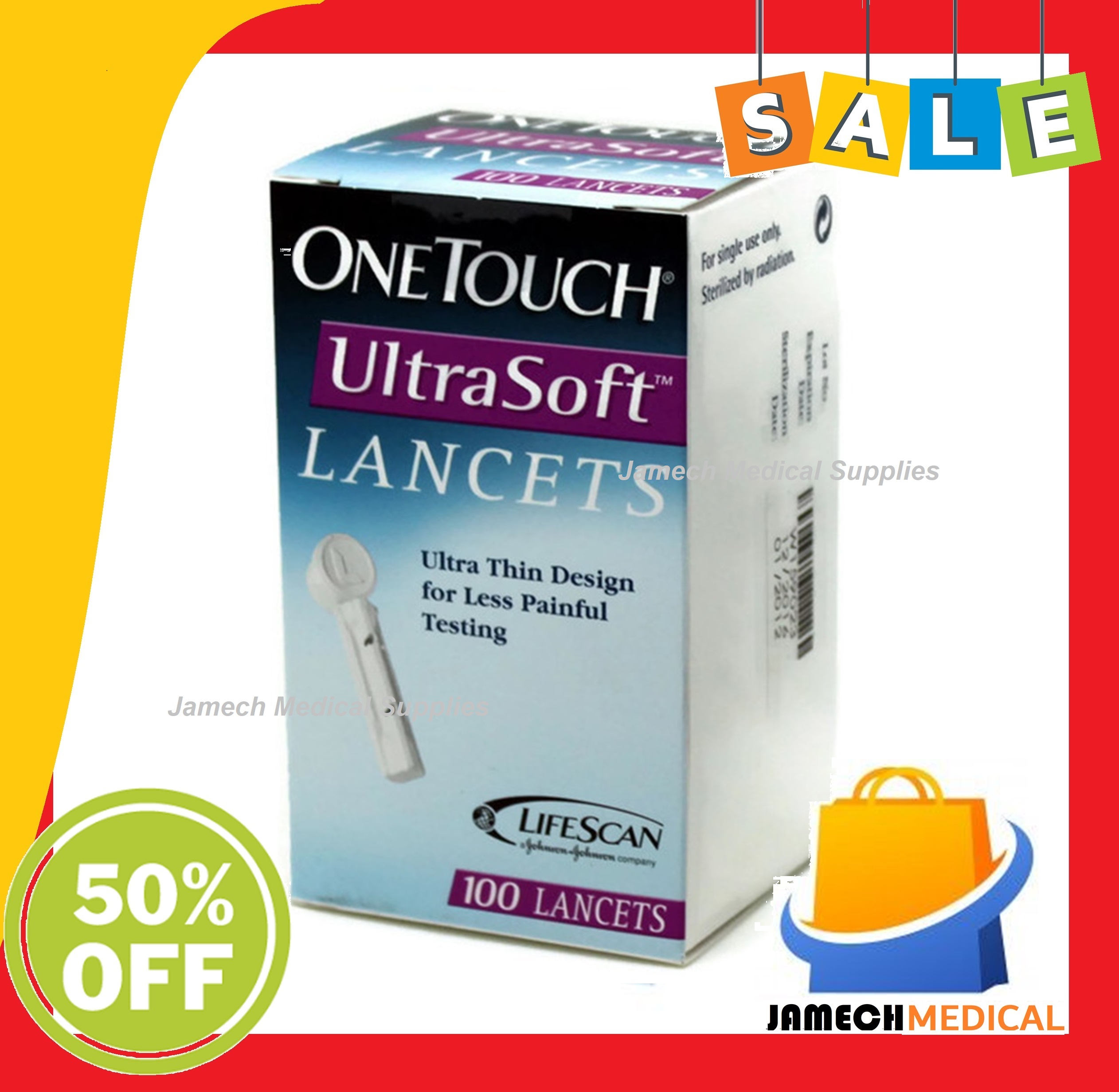 One Touch Ultra Soft Blood Lancets for 100pcs Lazada PH