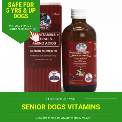 Pampered Pooch Senior Moments Multivitamins for dogs (120ml)