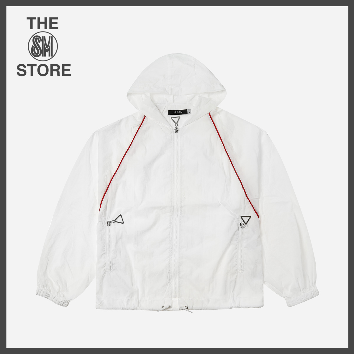 girls white zip up hoodie