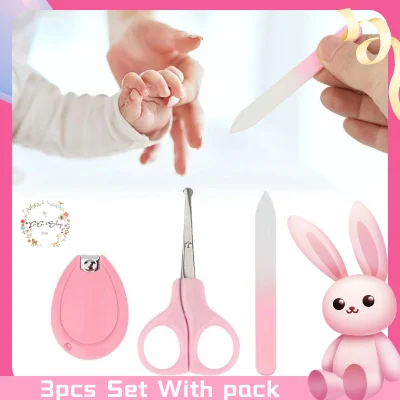 CiCi 3pcs Set Newborn Baby Care kit Manicure Safety Care Nail Trimmer Clipper Scissor Cutter Tool