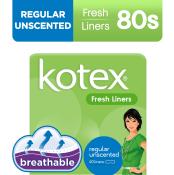 Kotex Unscented Pantiliners - 40 Pantiliners x 2 Packs