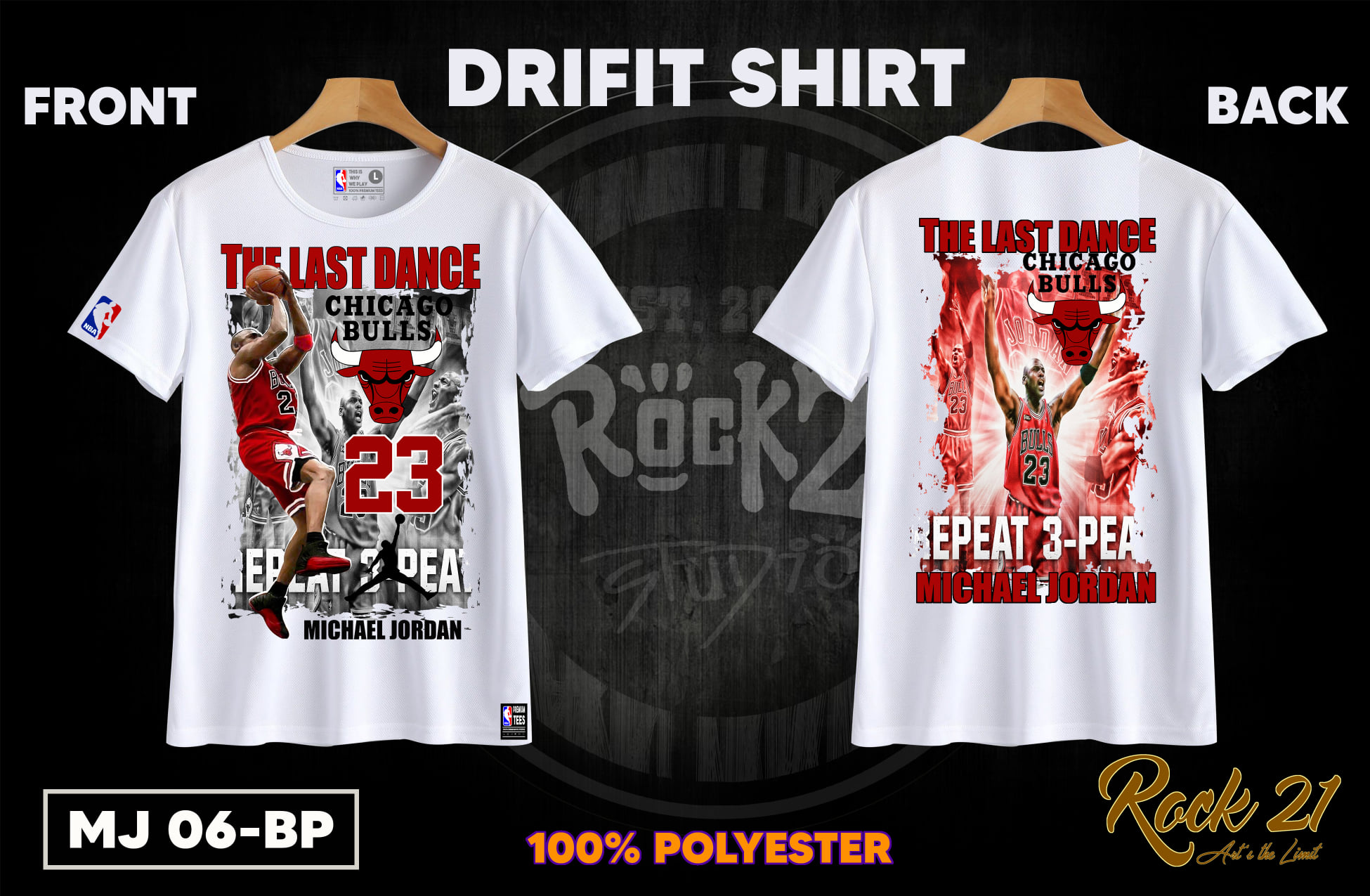 MICHAEL JORDAN DRIFIT SHIRT BACK TO 
