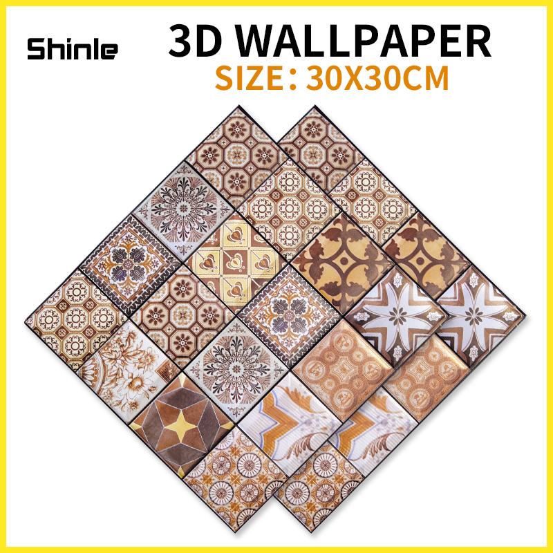 PVC wallpaper sticker waterproof room design for wall Self Adhesive 3d