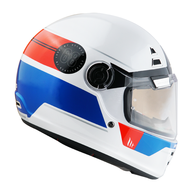 MT Helmets Jarama Solid Full Face Helmet White