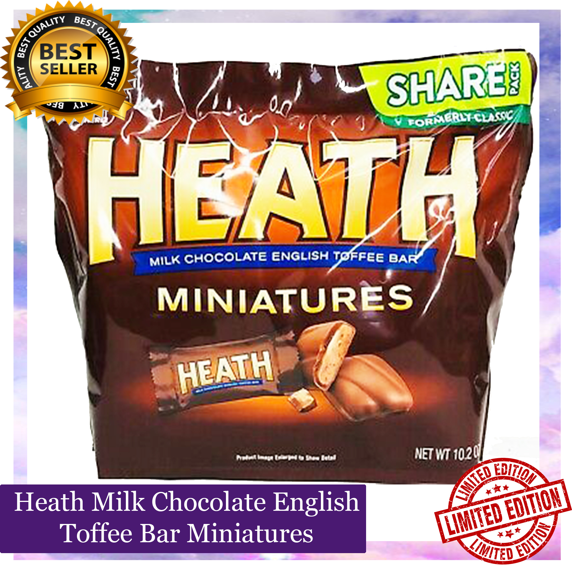 Heath Milk Chocolate English Toffee Bar Miniatures Share Pack 102oz Lazada Ph