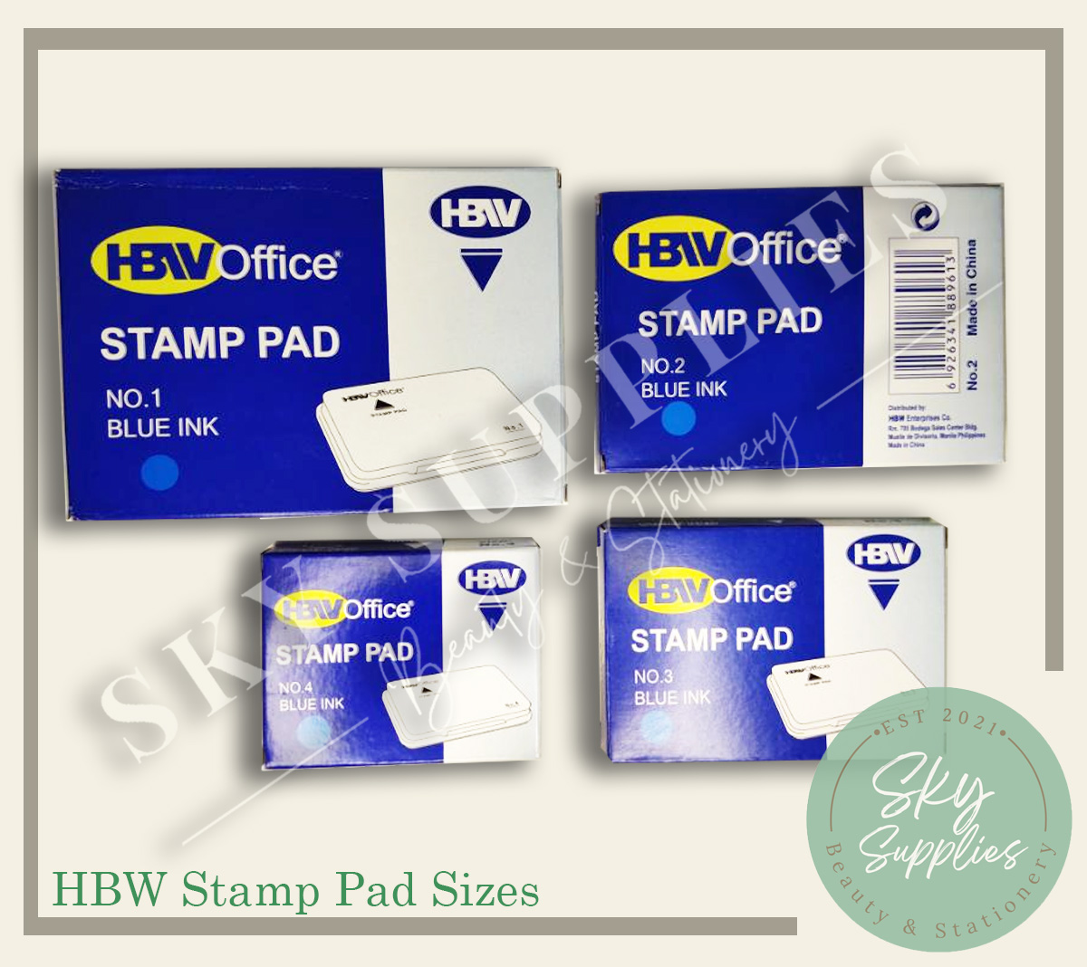 HBWOffice Stamp Pad Ink