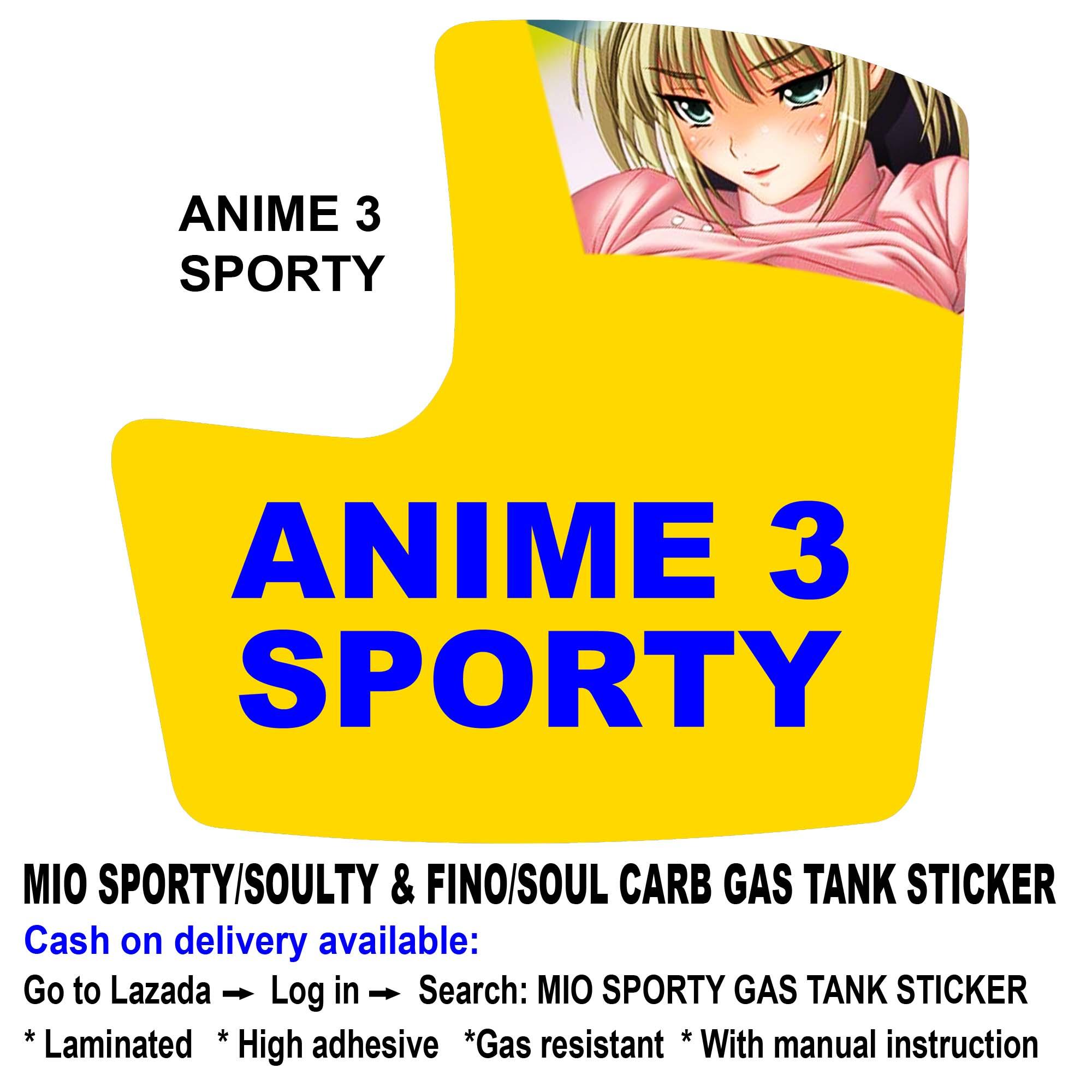 Glossy vinyl wrap sticker decals for Raider 150 carb / reborn gas tank  (sexy anime) | Lazada PH