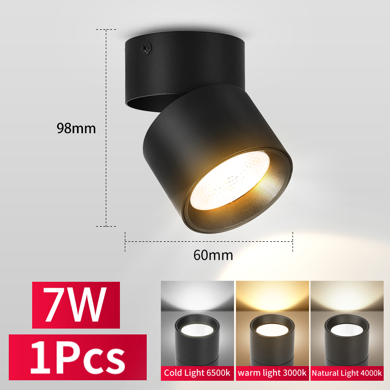 【3 Days Delivery】 Led Downlights 3 colors Surface Mounted Down Light ...