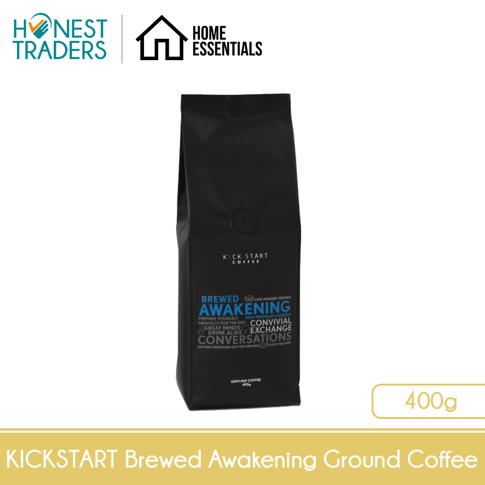 KICKSTART Coffee "Brewed Awakening Ground Coffee" (400G) Rich