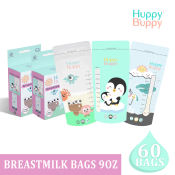 Huppy Buppy Breast Milk Storage Bags 60 Pieces 9oz