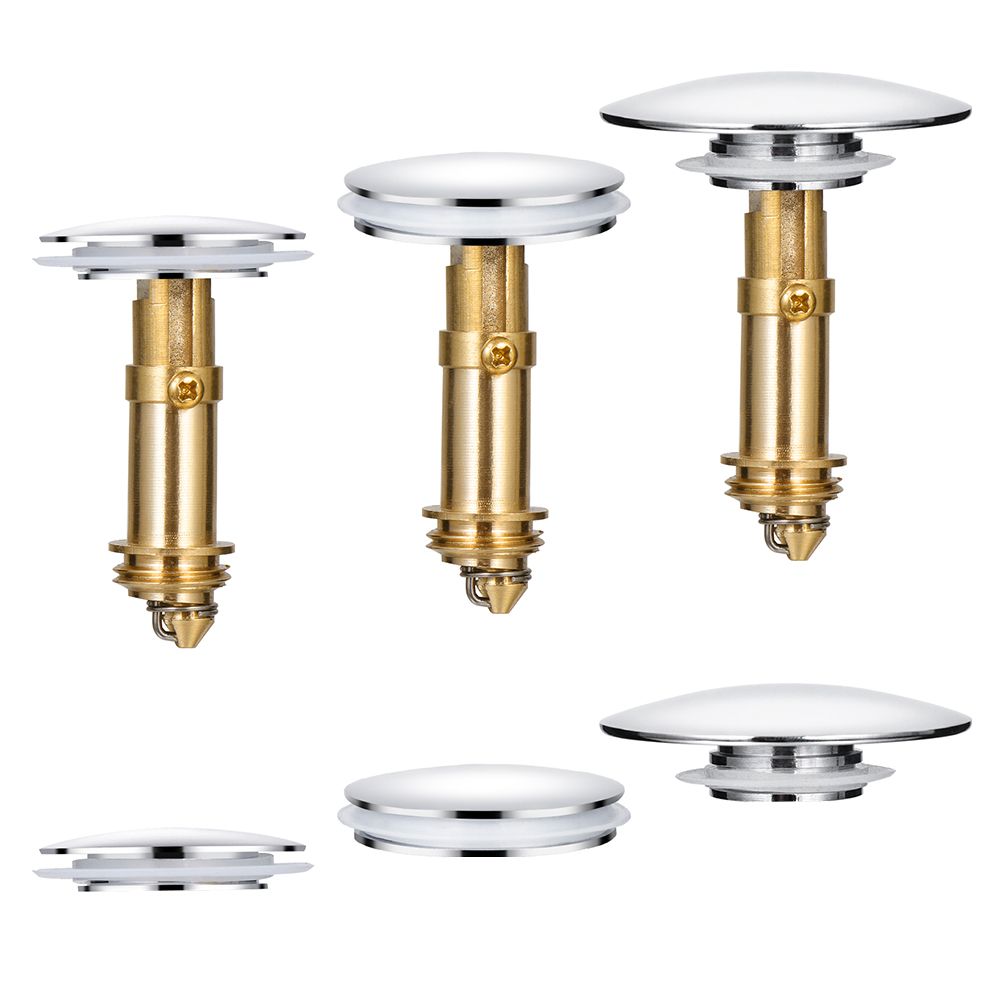HETU070703. Bathroom Accessories Explosion-proof Universal High Quality Material Size Sink Drain Stopper Wash Basin Bounce Drain Filter Push Up and Down Sink Drain Plug