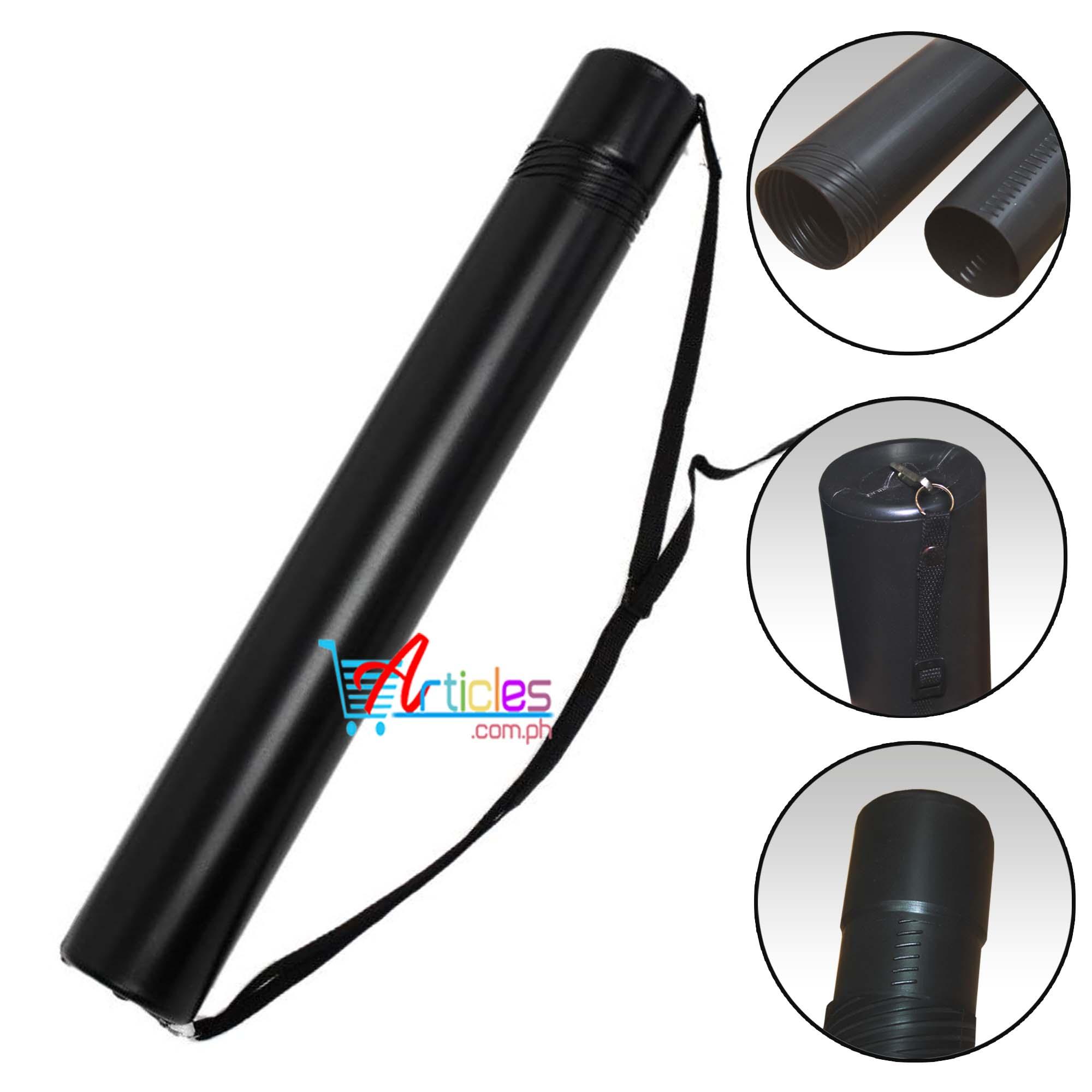 Black Plastic Drawing Picture Storage Tube Poster Scroll Holder Lazada PH